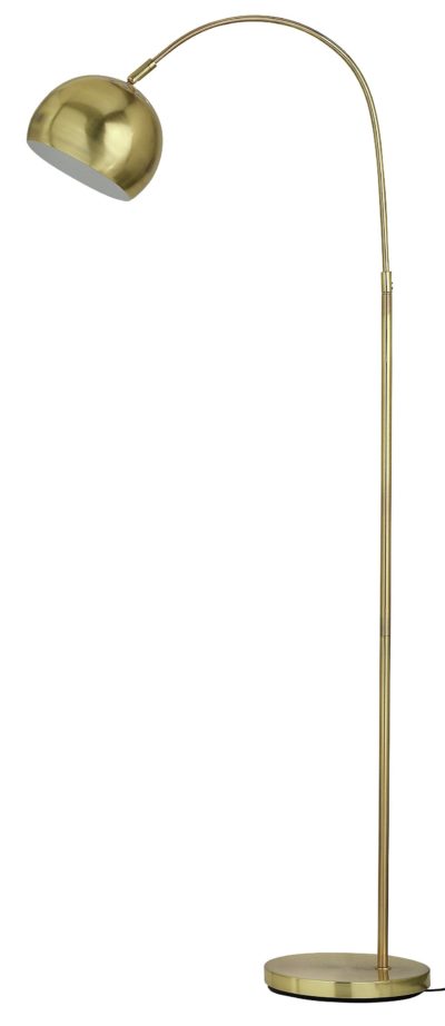 HOME Curva Floor Lamp - Brass
